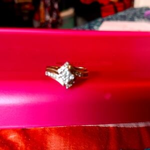 1/2 carat diamond yellow gold wedding ring set